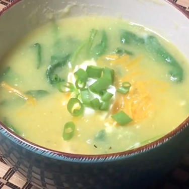 Hearty Spinach and Potato Soup Recipe | SideChef