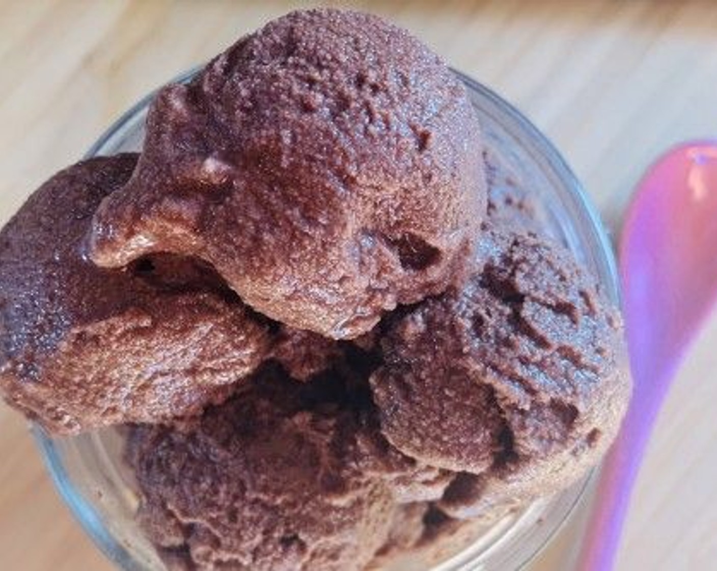 step 4 Serve your chocolate sorbet right up for a creamier texture, or transfer into a container and freeze it. Feel free to serve with chopped nuts, drizzled with caramel sauce or topped with vegan whipped cream!