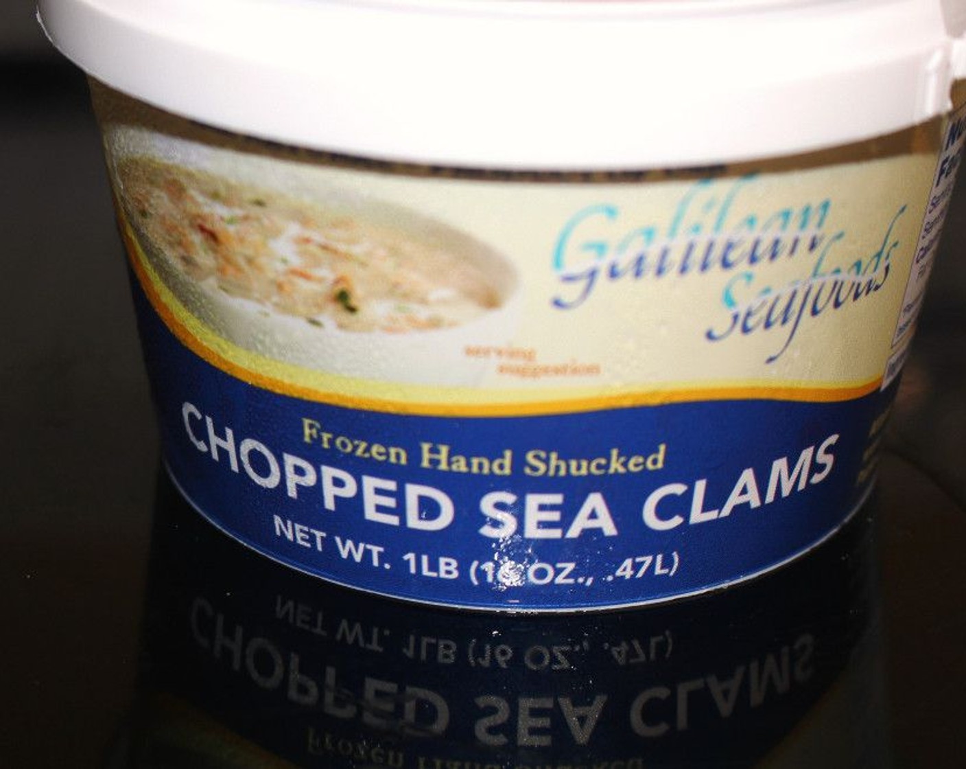 step 6 Add Chopped Clams (1 lb) with its juices.