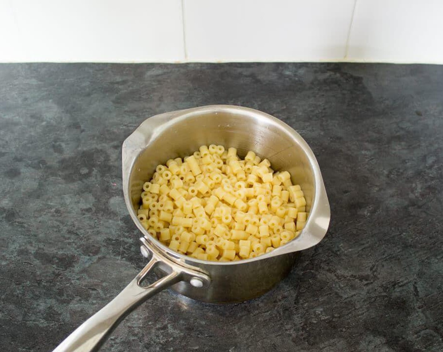 step 3 When the pasta is cooked, drain, rinse in cold water then drain again.