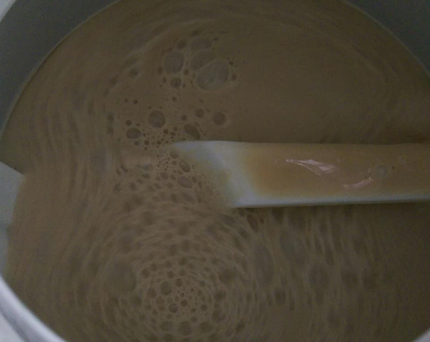 step 7 Place custard into ice cream maker and churn.