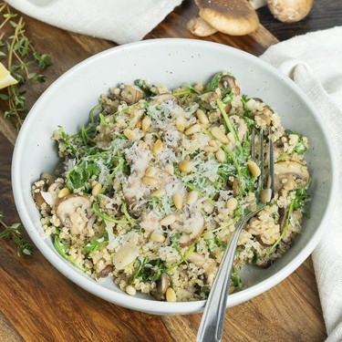 Mushroom and Arugula Quinoa Bowls Recipe | SideChef