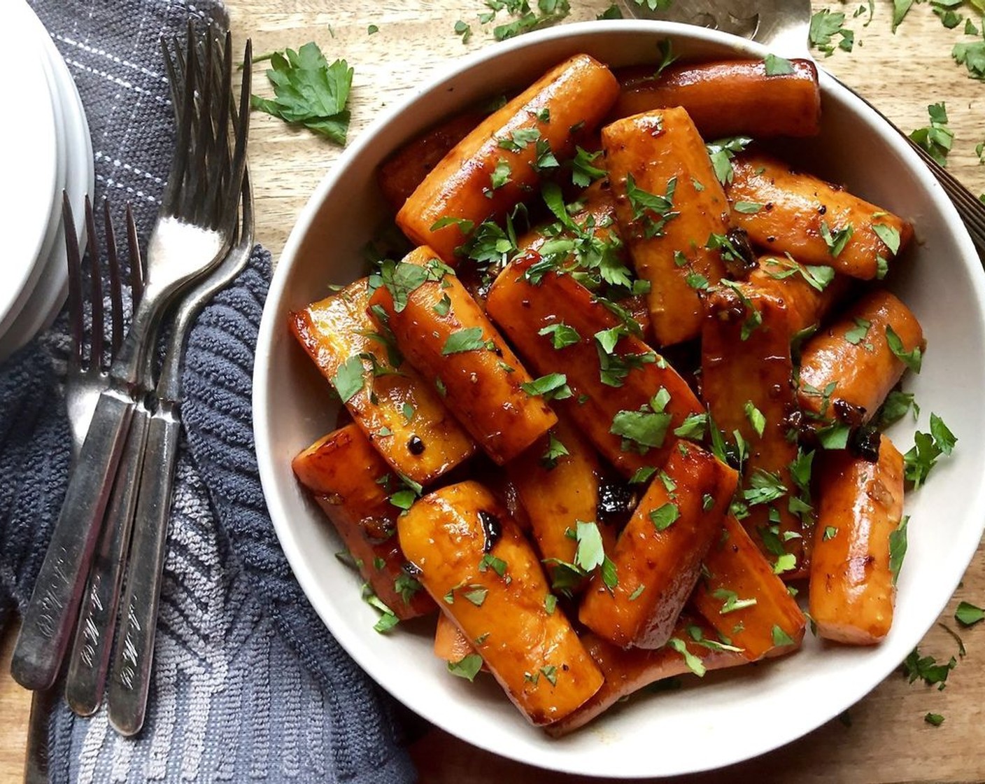 Roasted Carrots with Honey Butter Glaze