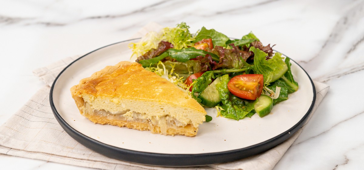 Four Cheese and Onion Tart Recipe | SideChef