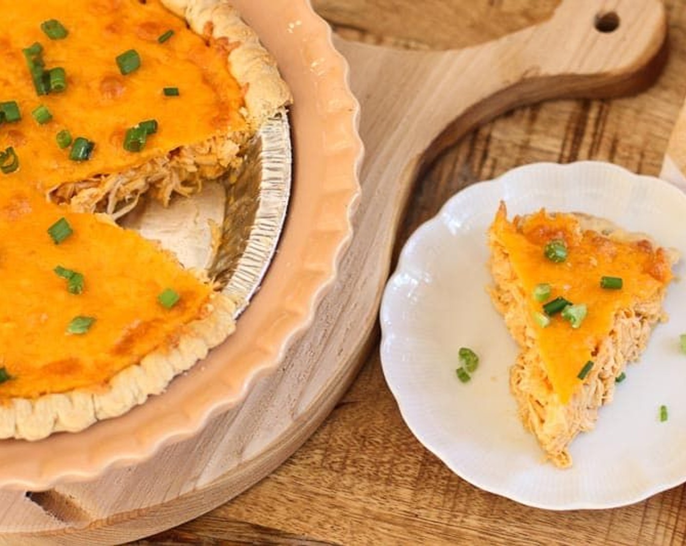 Easy Cheesy Buffalo Chicken Pie