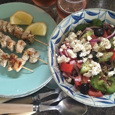 Simplest Souvlaki and Greek Salad Recipe | SideChef