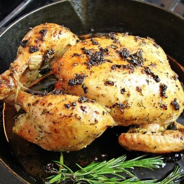 Simple Garlic Rosemary Roasted Chicken Recipe | SideChef