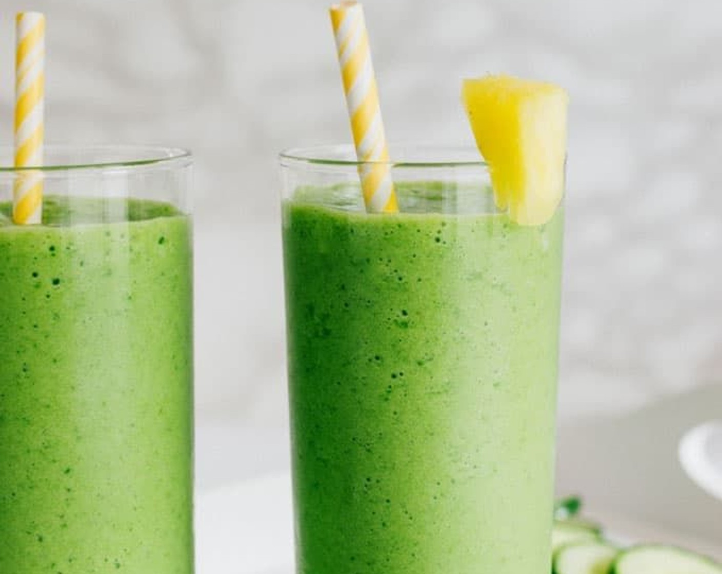 Tropical Green Cucumber Smoothie