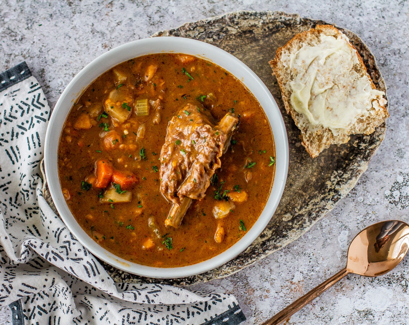 Braised Red Wine Short Rib Stew