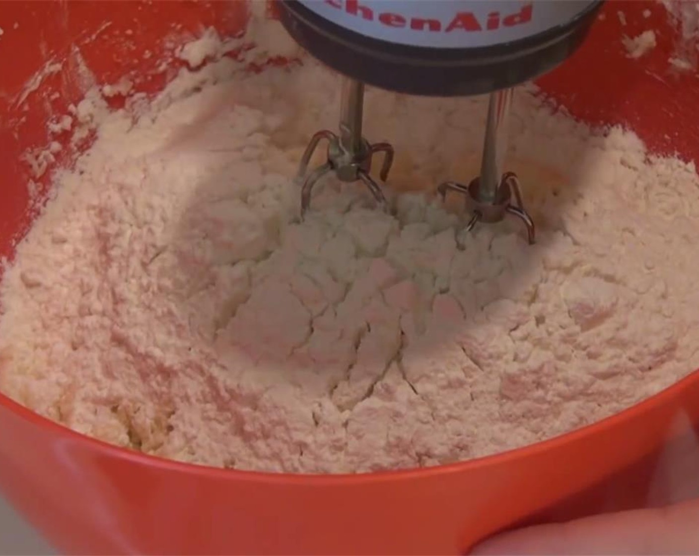 step 5 In a separate bowl, mix the All-Purpose Flour (1 3/4 cups) with the Baking Powder (2 tsp) and Salt (1 tsp). Add it to the butter, and mix together. Do not overbeat.