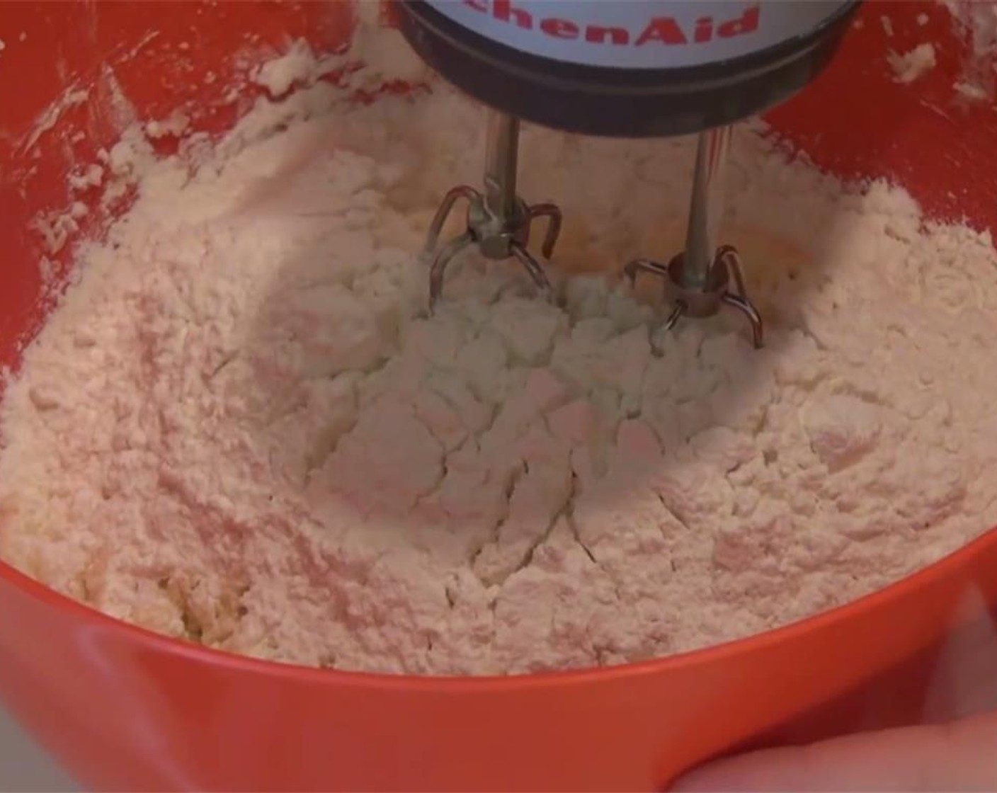 step 5 In a separate bowl, mix the All-Purpose Flour (1 3/4 cups) with the Baking Powder (1/2 Tbsp) and Salt (1 tsp). Add it to the butter, and mix together. Do not overbeat.