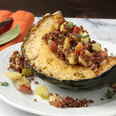 Quinoa and Apple Stuffed Acorn Squash Recipe | SideChef