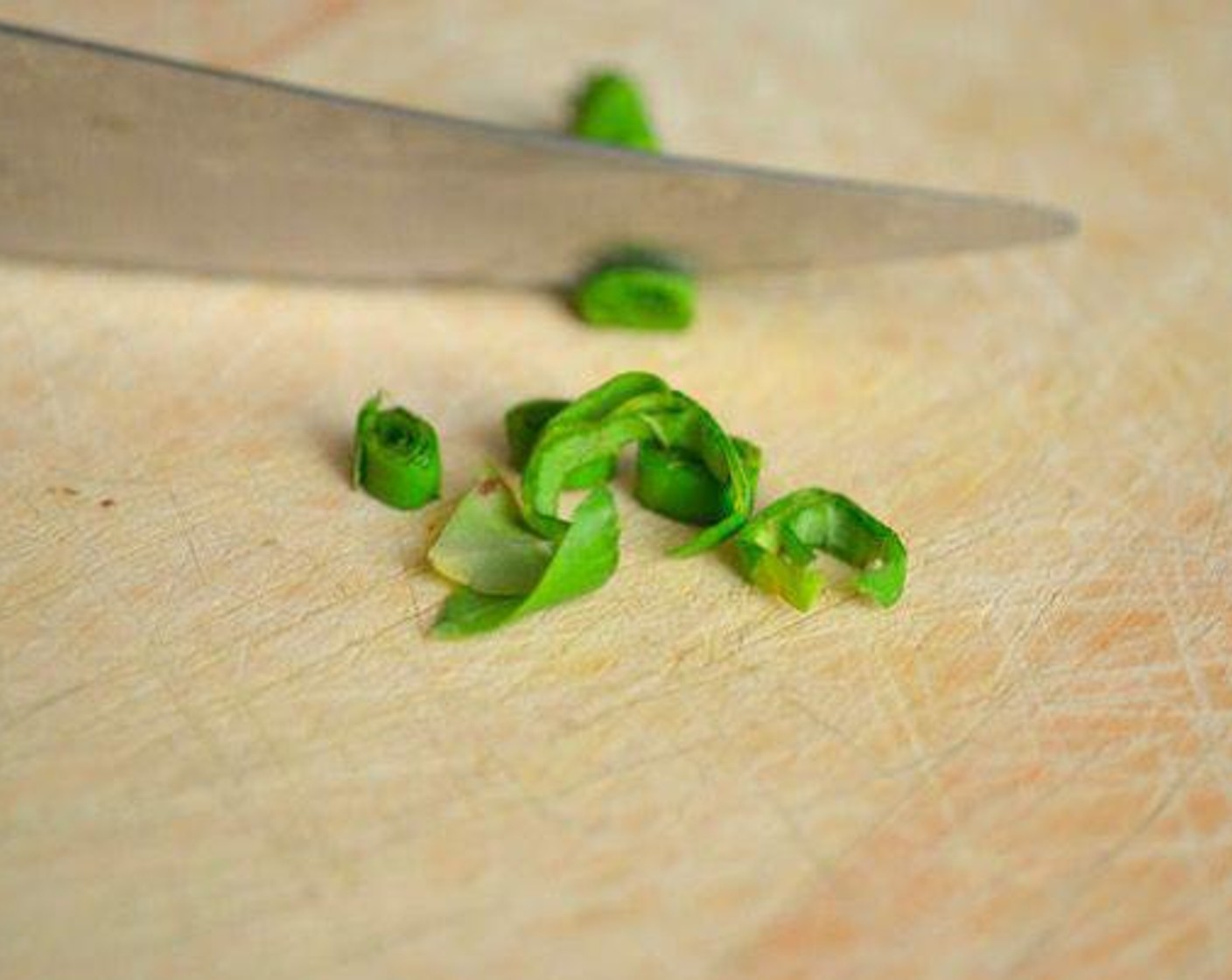 step 4 Chiffonade basil.