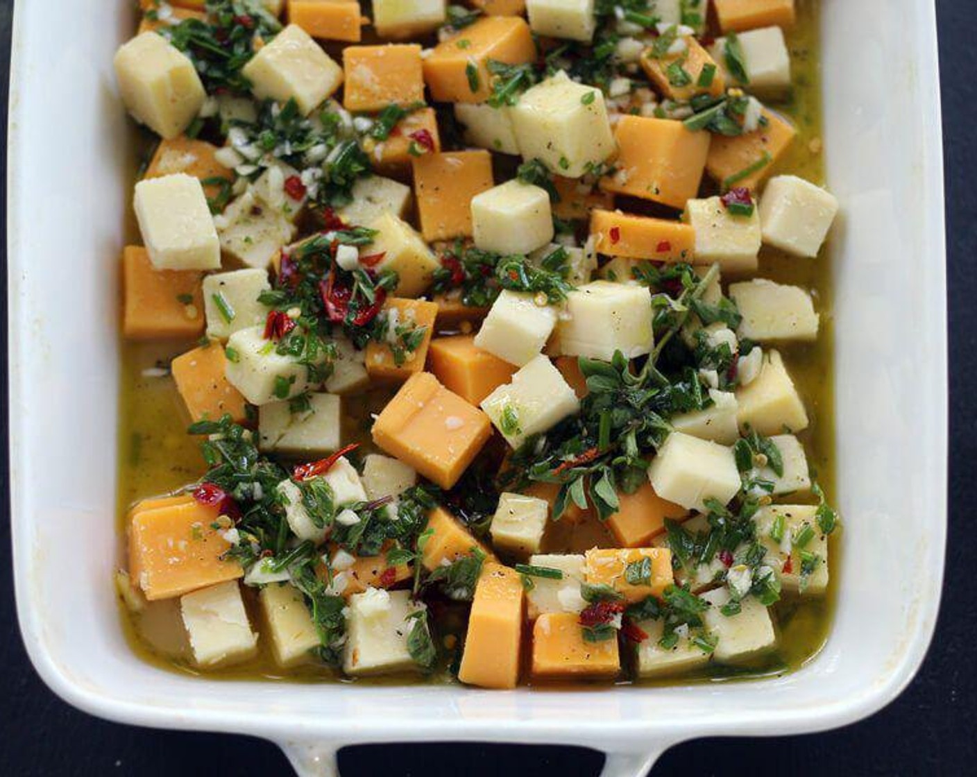 Marinated Cheddar Cheese Appetizer SideChef