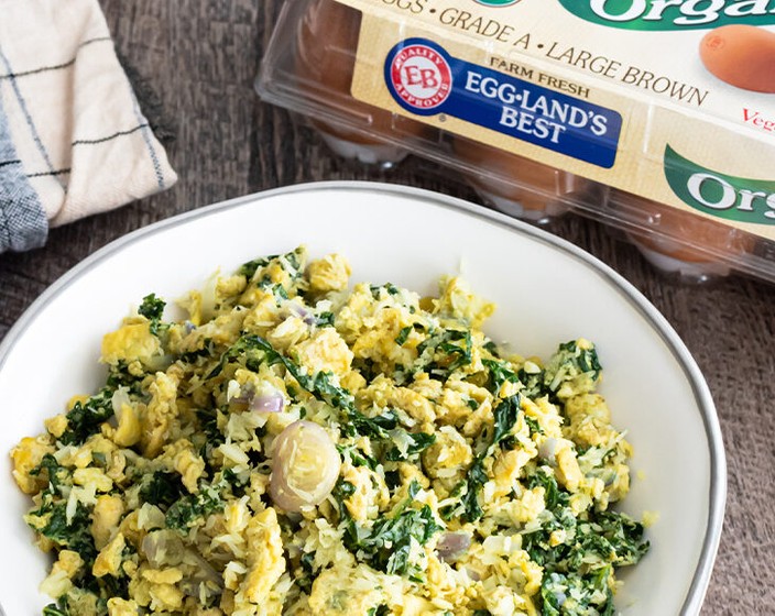 Kale Egg Stir Fry  Recipe | SideChef