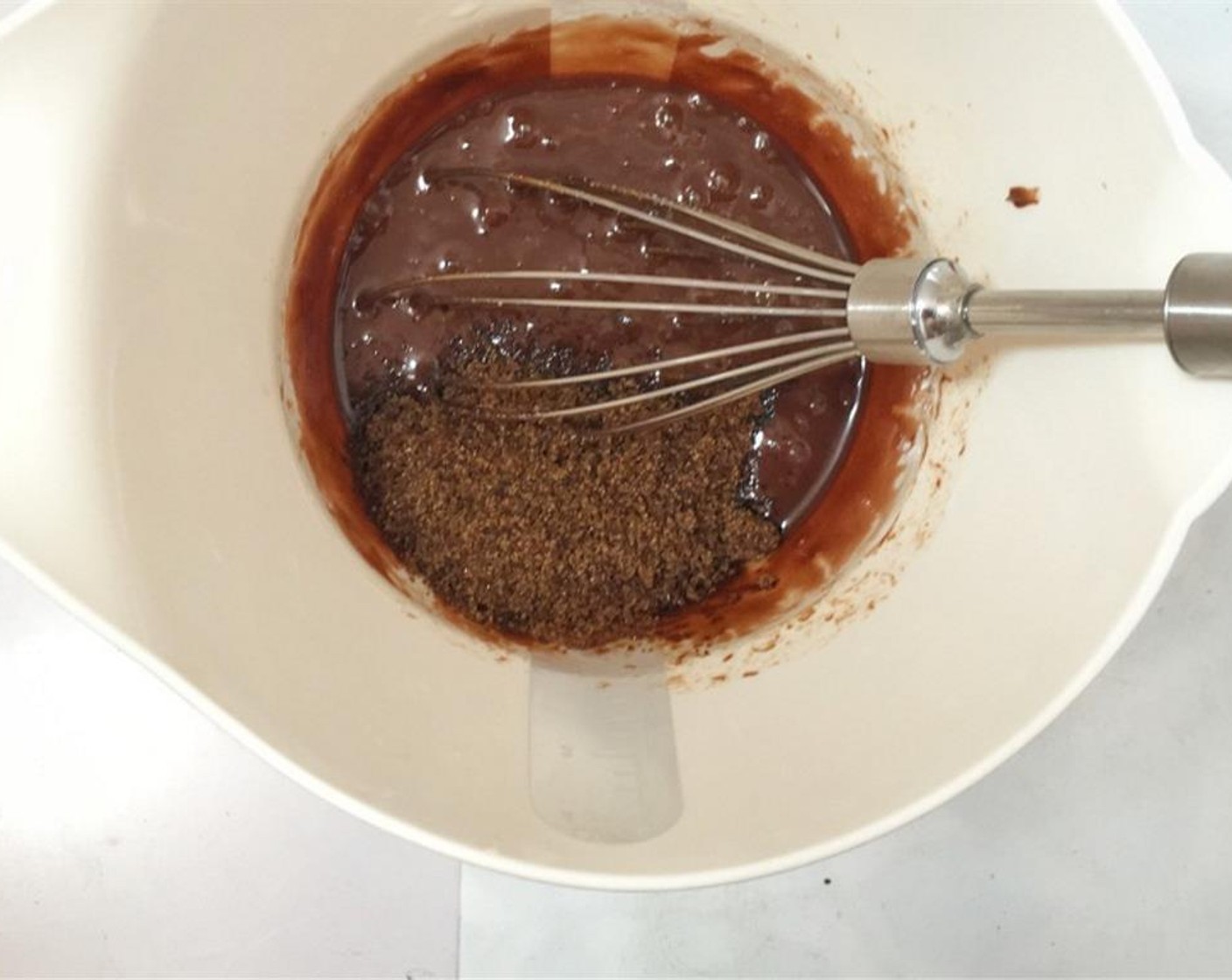 step 2 Whisk well. Then add the Brown Sugar (3 Tbsp) and a pinch of Salt (to taste).