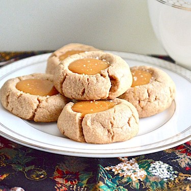 Salted Caramel Thumbprint Cookies Recipe | SideChef