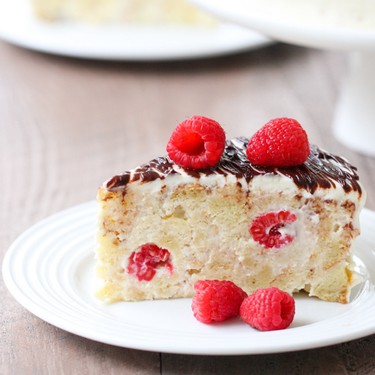 Raspberry 'Piece of Cake' Cake Recipe | SideChef