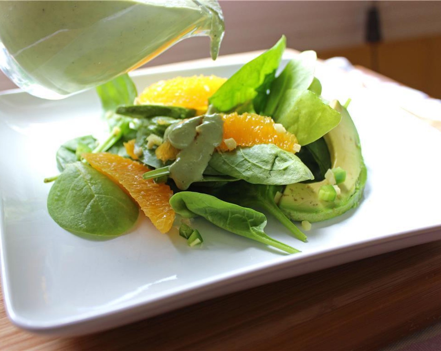 step 3 Arrange the salad on a plate, dress and enjoy!