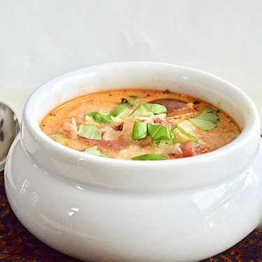 Creamy Parmesan Chicken Sausage Soup Recipe | SideChef
