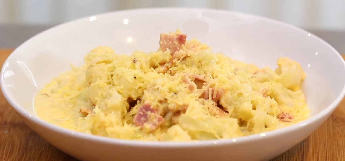 Cauliflower and Bacon Carbonara Recipe | SideChef