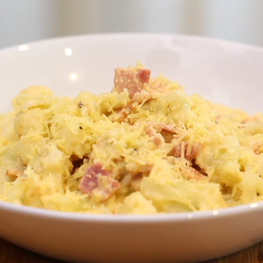 Cauliflower and Bacon Carbonara Recipe | SideChef