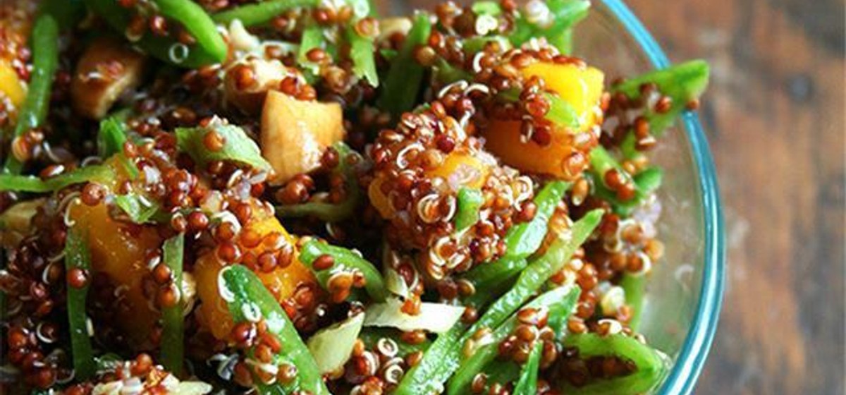 Quinoa Salad with Mango, Snap Peas, Ginger & Lime Recipe | SideChef