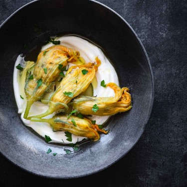 Greek Squash Blossoms with Rice Recipe | SideChef