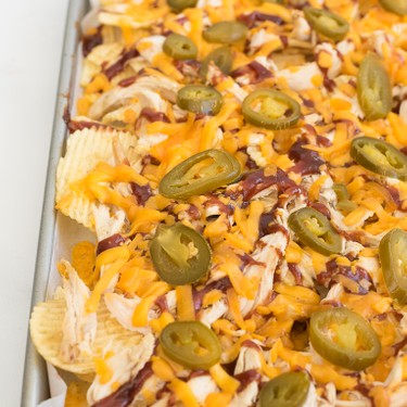 Sheet Pan BBQ Chicken Nachos Recipe | SideChef