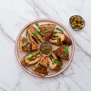 Vegetarian Breakfast Shooter's Sandwich Recipe | SideChef