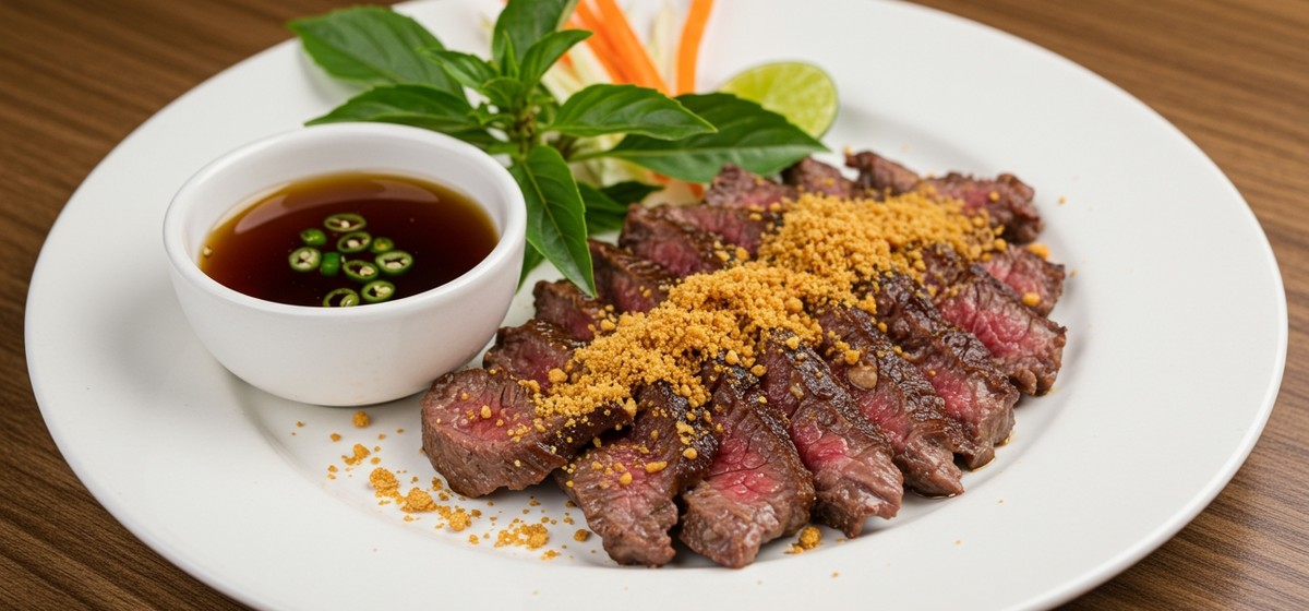 Sautéed Beef with Powder Grilled Rice Recipe | SideChef