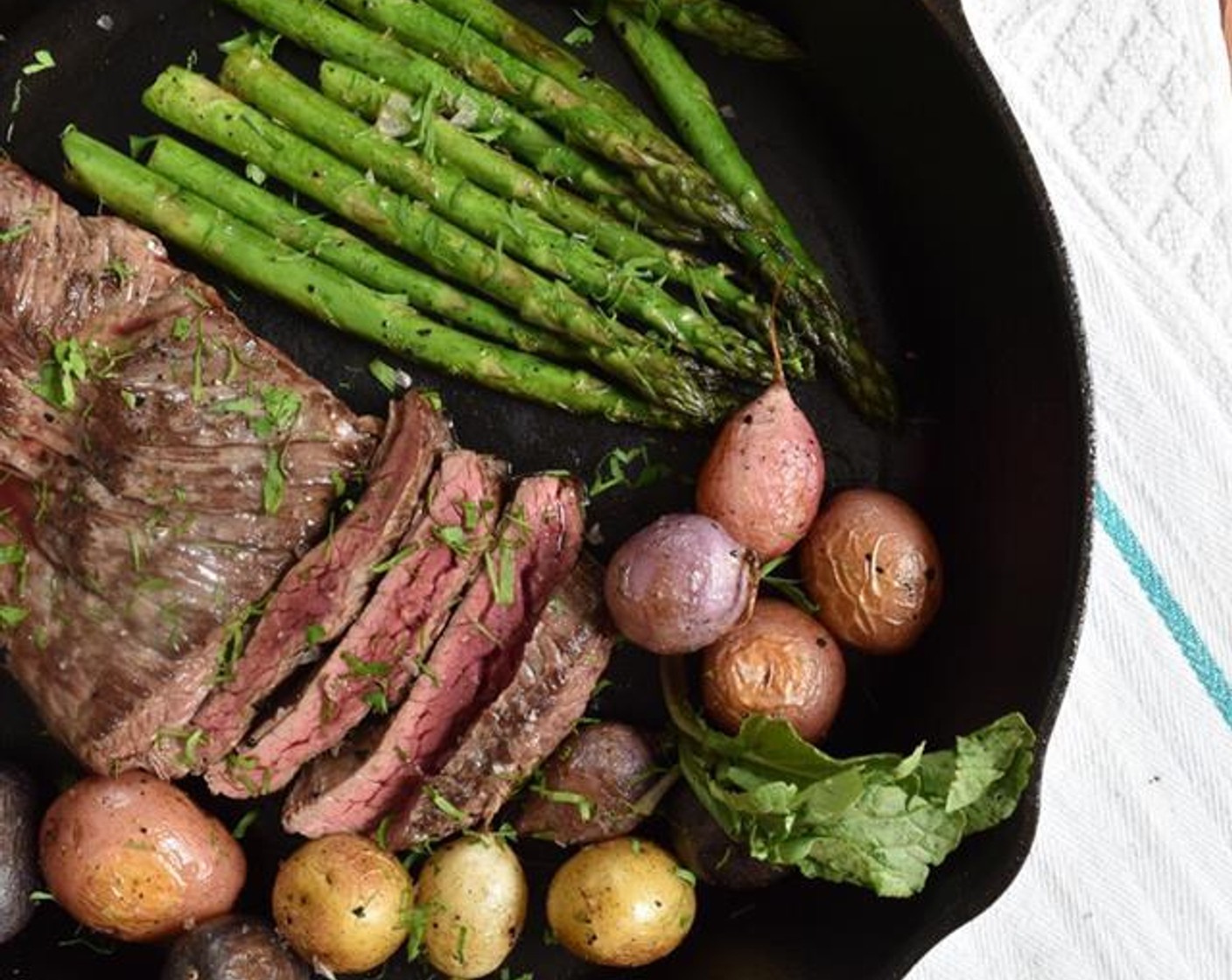 Skirt Steak with Roasted Vegetables