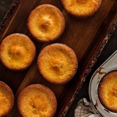Mini Coconut Butter Mochi Cakes