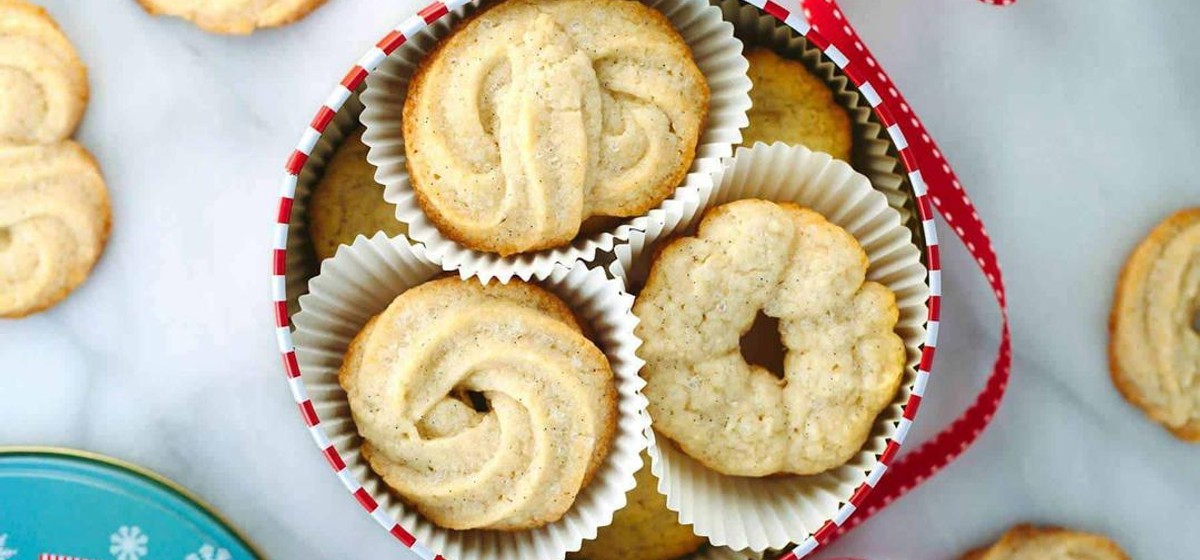 Vanilla Bean Danish Butter Cookies Recipe SideChef