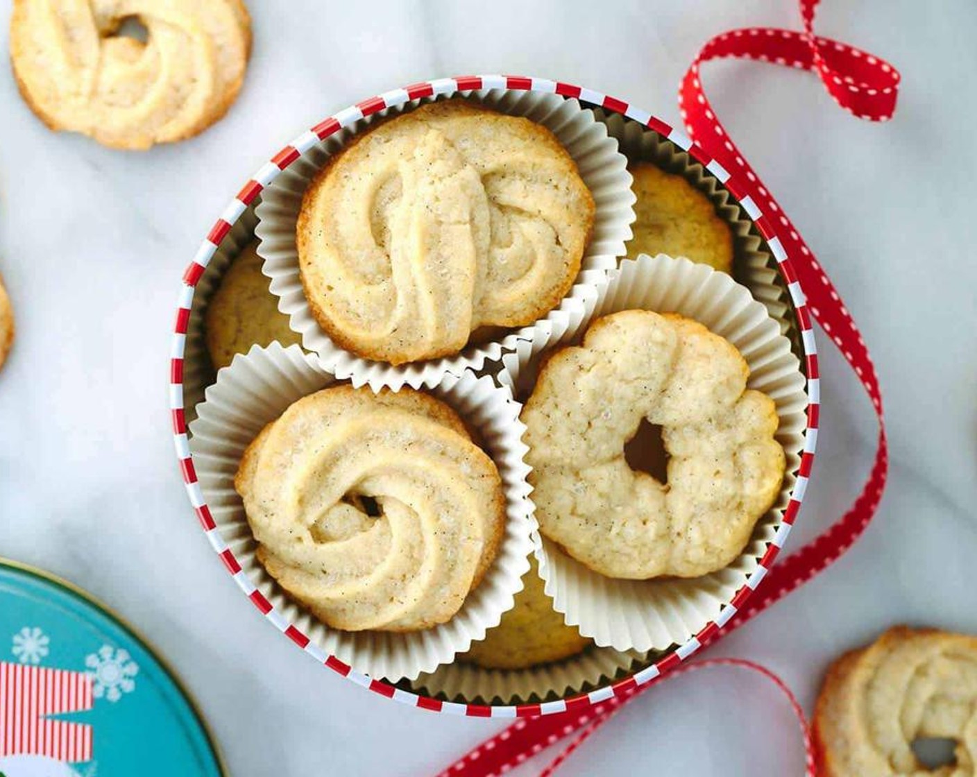 Vanilla Bean Danish Butter Cookies