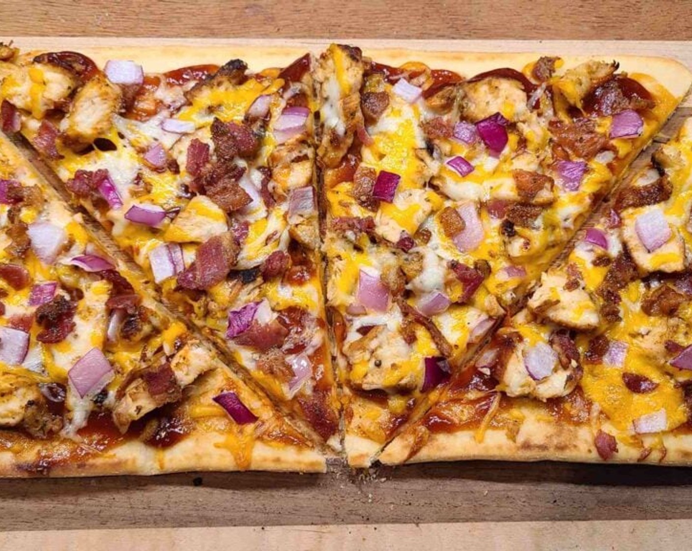 step 9 Bake at 375 degrees F (190 degrees C) for 10-13 minutes until cheese is melted and toppings start to crisp up. Slice and let cool before serving.