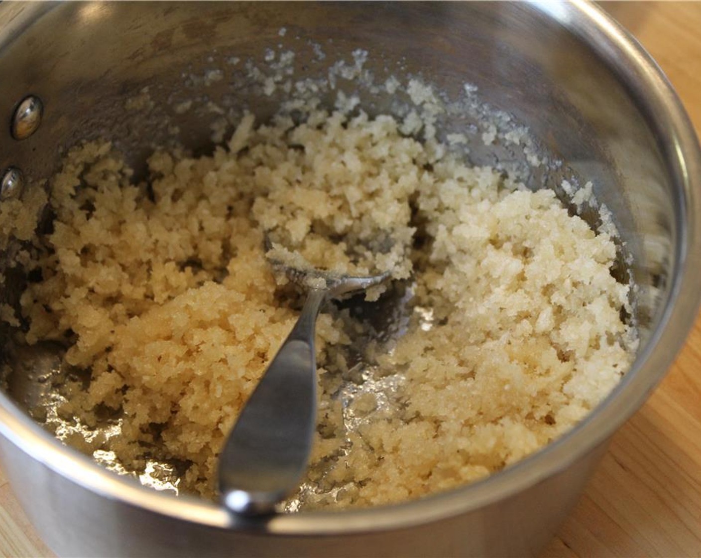 step 17 Melt the remaining Unsalted Butter (4 Tbsp) and stir in the Panko Breadcrumbs (3/4 cup).