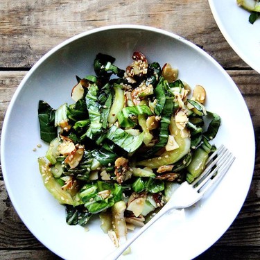 Bok Choy Salad with Sesame Almond Crunch Recipe | SideChef