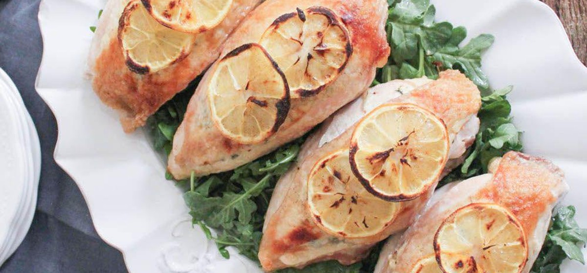 Goat Cheese Stuffed Chicken Breasts with Rustic Basil Pesto Recipe | SideChef