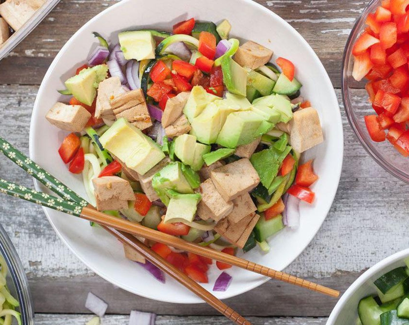 Sesame Ginger Tofu Poke Bowl