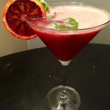 Blood Orange Martini with Strawberry Recipe | SideChef