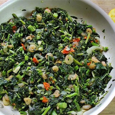 Jamaican Callaloo With Shrimp Recipe | SideChef