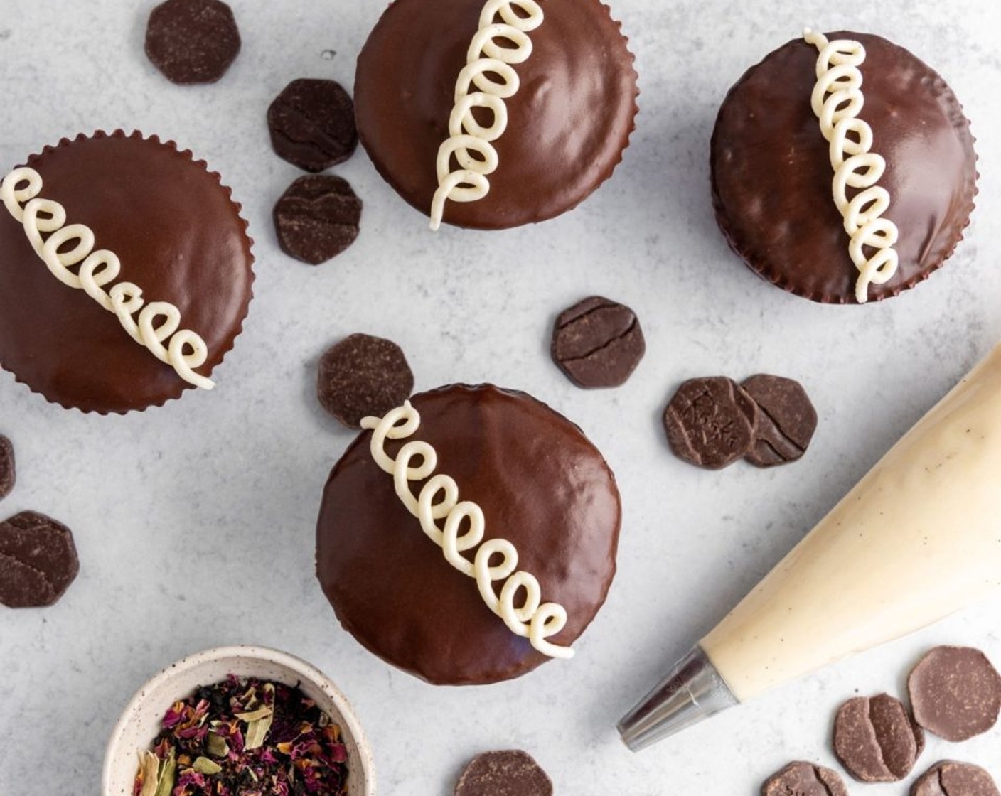 Rose Chai Hostess Cupcakes