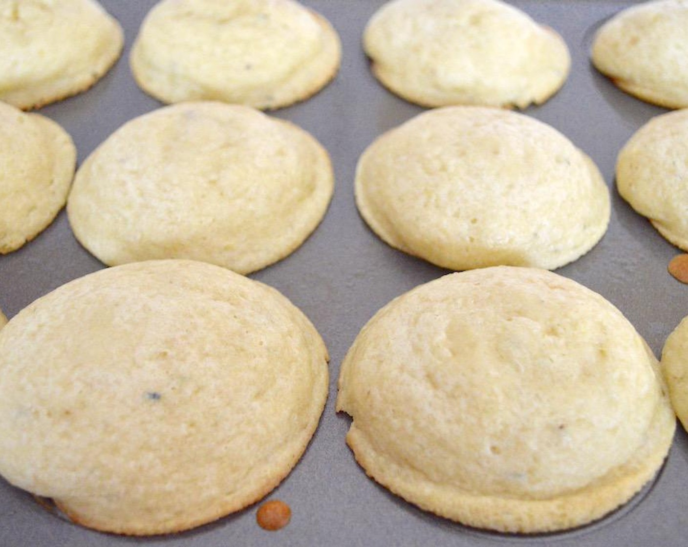 step 6 Use a toothpick and insert it into the center of a few to make sure it comes out cleanly. Let them cool for 5-10 minutes in the pan, then turn them out onto a rack to cool completely.