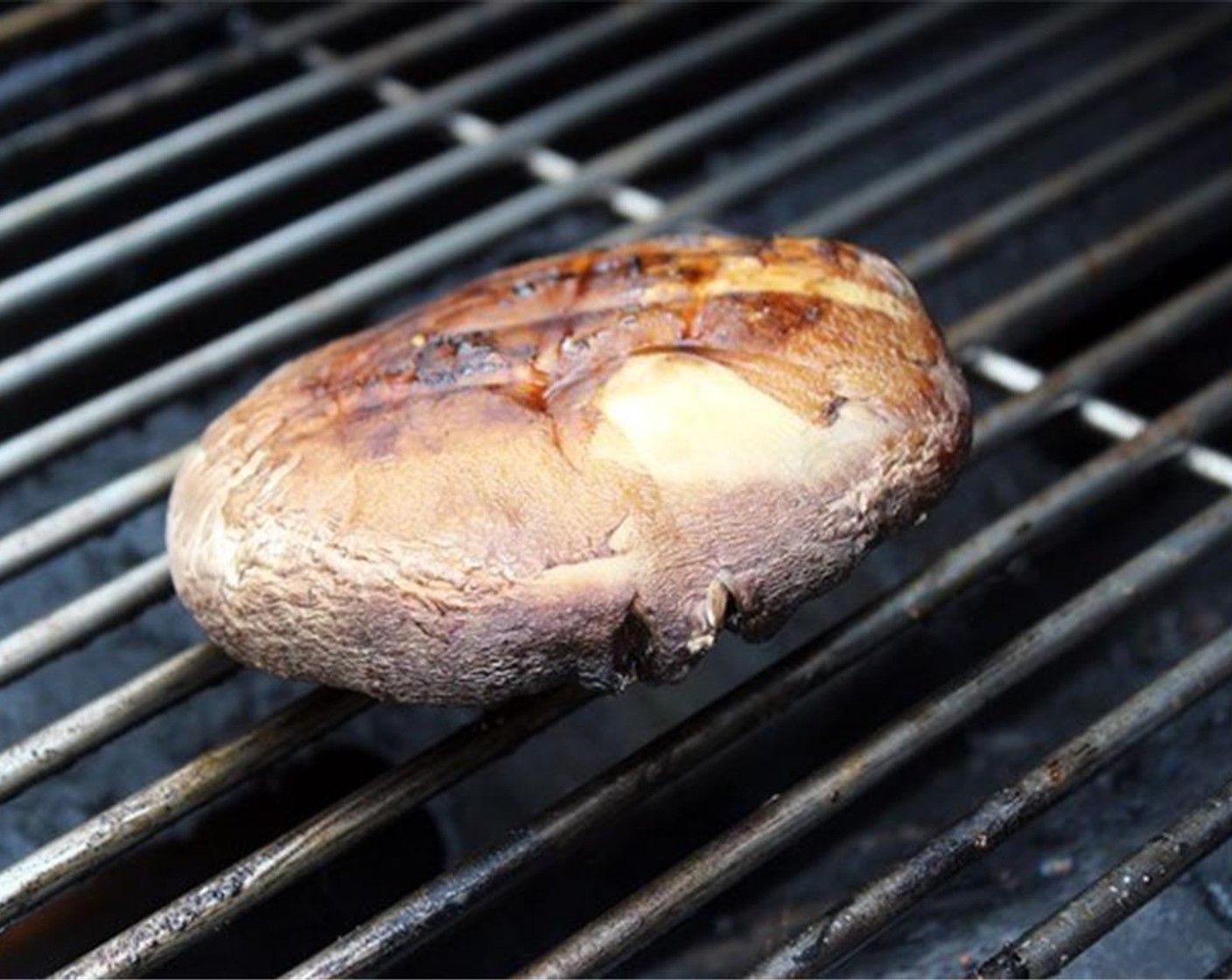 step 4 Grill the Portobello Mushroom until soft and well marked, about 7 minutes per side.