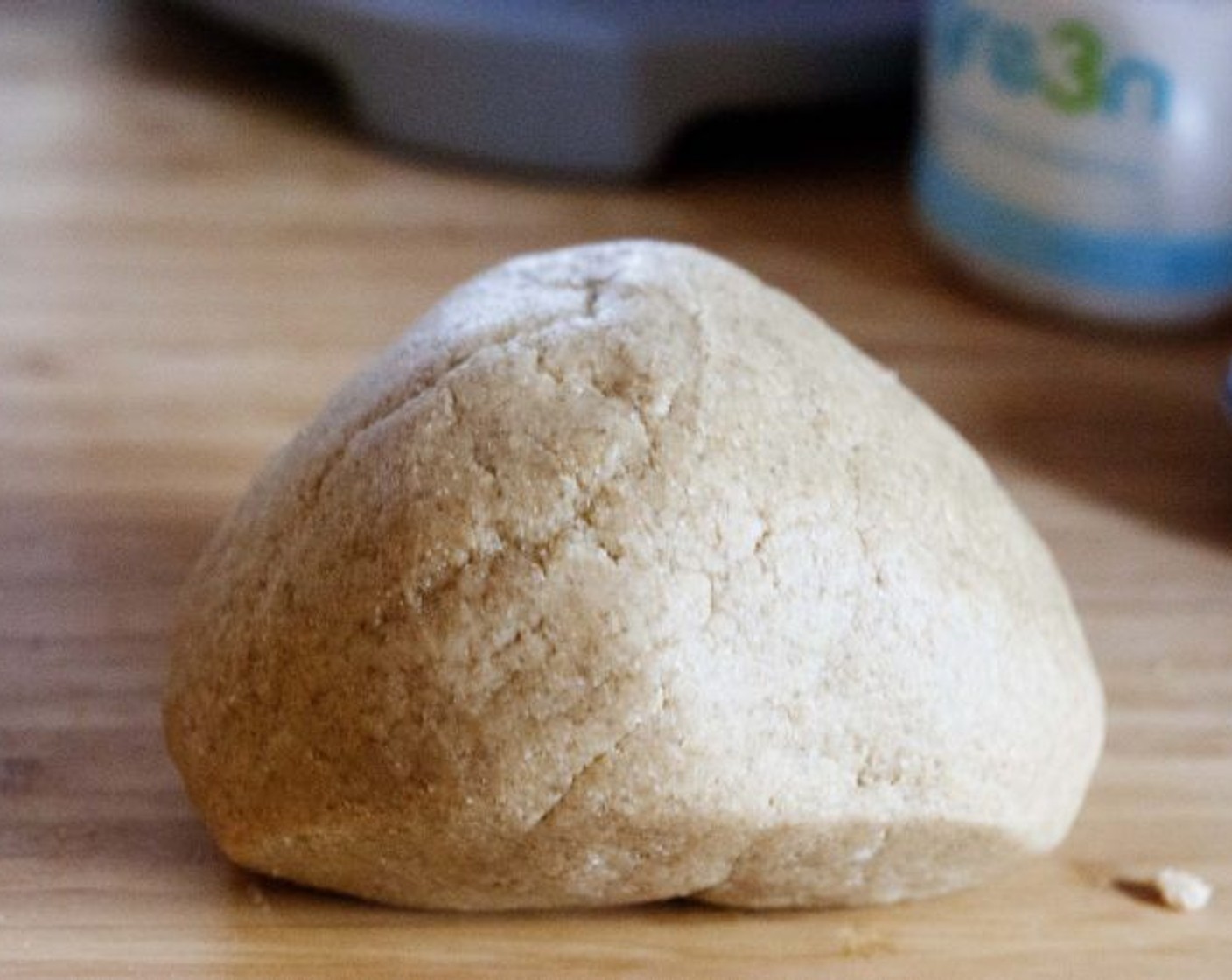 step 3 Add Eggland's Best Organic Eggs (Brown) (2) and Coconut Oil (1/3 cup). Mix with a wooden spoon until a smooth dough forms.