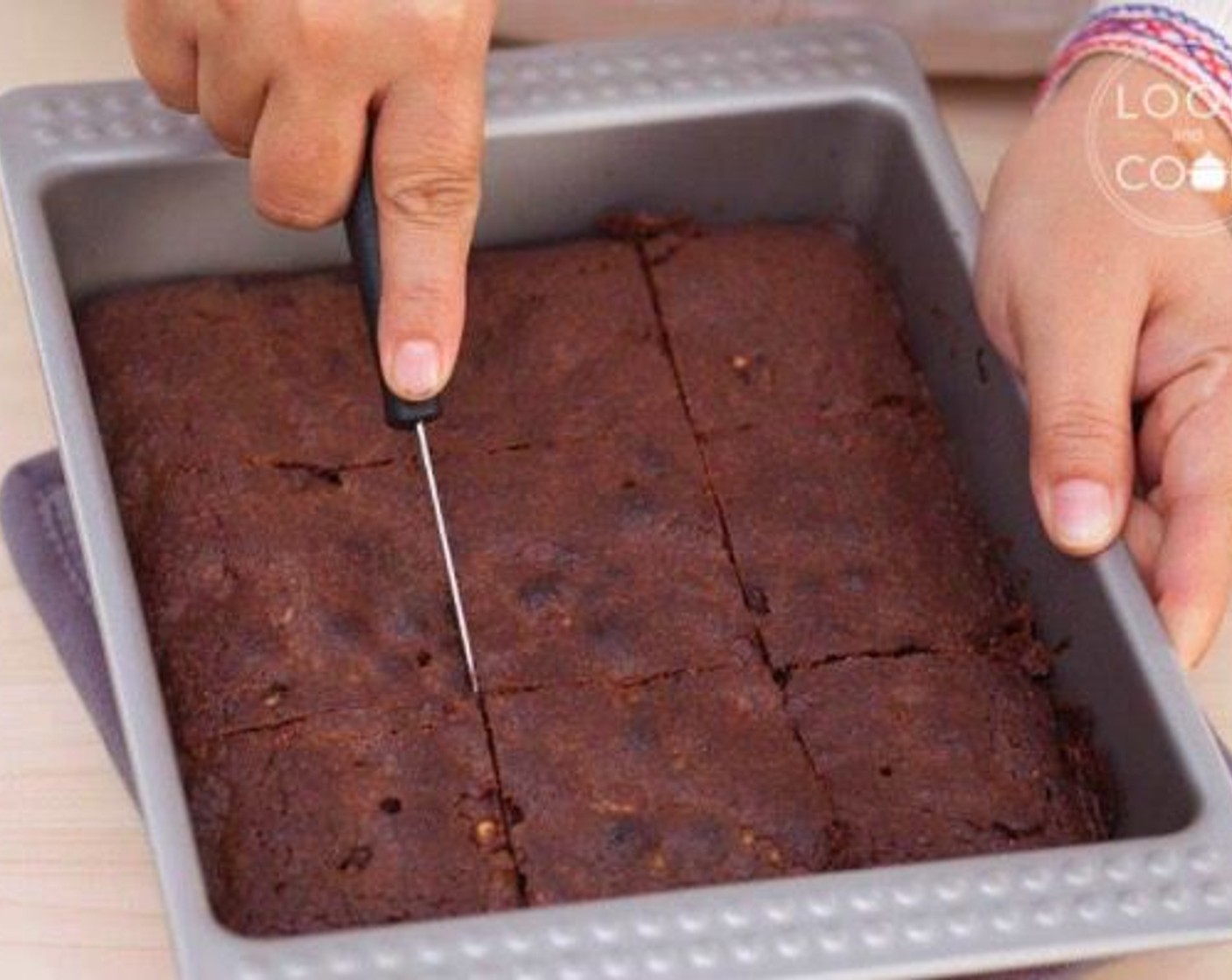 step 10 Bake for 25 to 30 minutes. Check if cooked by using a toothpick. Cut into squares. Serve and enjoy!