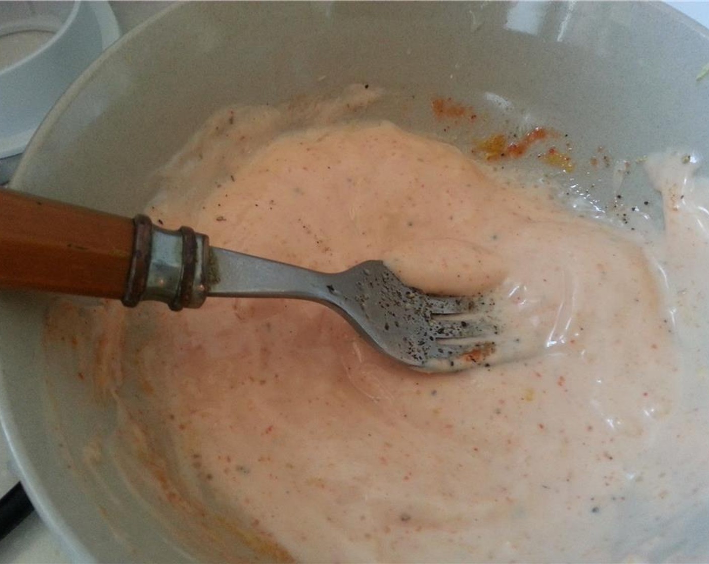 step 8 Mix the Japanese Kewpie Mayonnaise (1/3 cup), Sriracha (1 tsp), and zest from a Lemon (1) together. Taste. Season with a bit of salt, pepper and even some lemon juice. I added probably a teaspoon of lemon juice. It makes it pop.