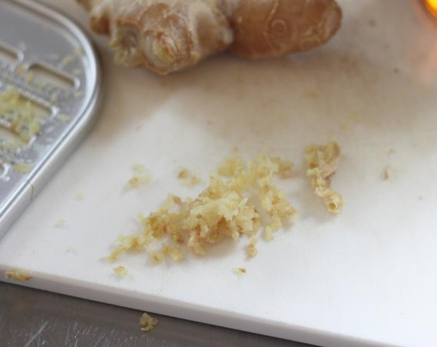 step 1 Grate the Fresh Ginger (1 tsp).