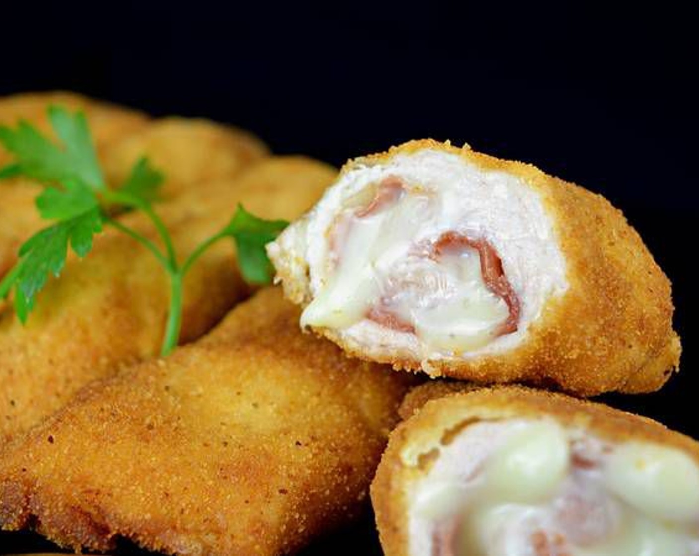 Serrano Ham Cheese and Chicken Rolls